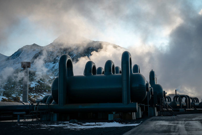 The CarbFix project uses carbon dioxide that bubbles up naturally with the hot magma that powers the Hellisheidi Geothermal Power Station in Iceland. Credit Bara Kristinsdottir for The New York Times